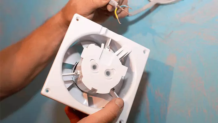 remove the old fan 