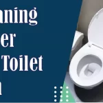 cleaning under the toilet rim