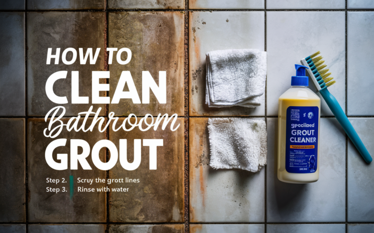 How to Clean Bathroom Grout