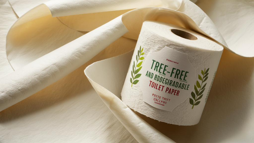 Tree-Free and Biodegradable toilet paper